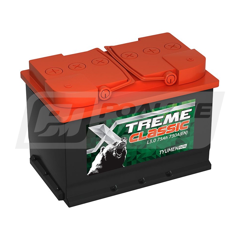 X-TREME Classic (Тюмень) 75.0 75 Ач, о/п PLNT0110005